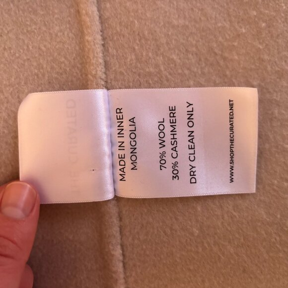 The Curated "The Classic Coat" in Bone, Size Small - Picture 7 of 9